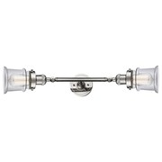 INNOVATIONS LIGHTING 2 Light Vertical Bath Vanity Light 208L-PN-G1-LED